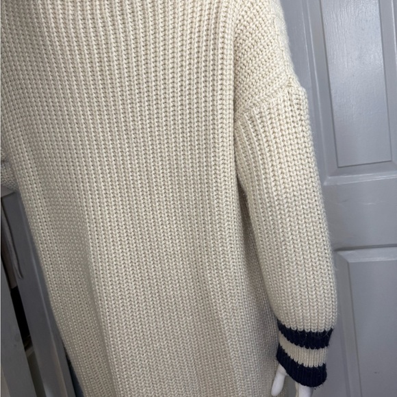 Soft Varsity Cable-Knit Mini Sweater Dress Fits LikeLarge Size . - Picture 6 of 11